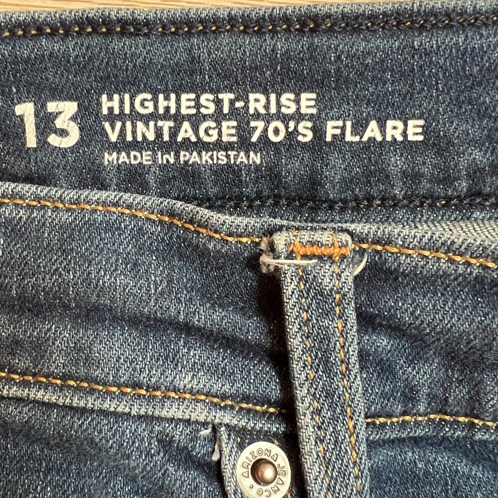 Arizona Jeans Co Jeans Womens Size 13 High Rise Vintage 70's Flare Leg - Picture 10 of 15